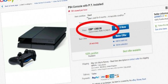 Selger PS4-maskin med «Silent Hills»-demoen for 11 000 kroner