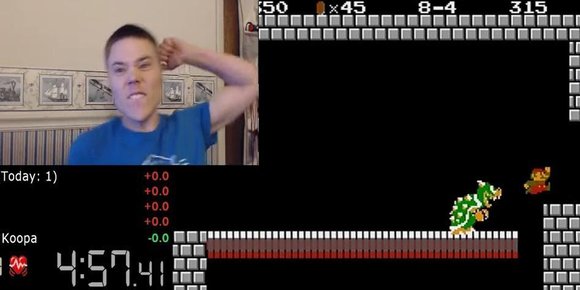 172 i puls da han slo verdensrekorden i «Super Mario»