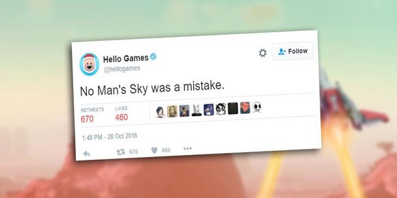 Hello Games-kontoen på Twitter: - «No Man's Sky» var en tabbe