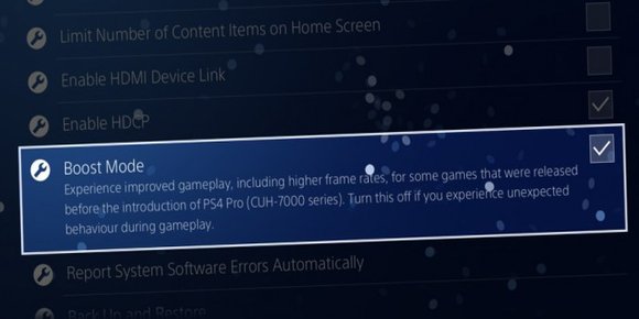 PlayStation 4 Pro får «Boost»-modus