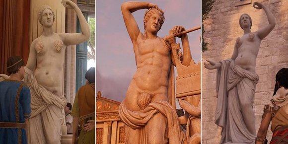 Sensurerer brystvorter og kjønnsorgan på statuene i ny «Assassin's Creed»-modus