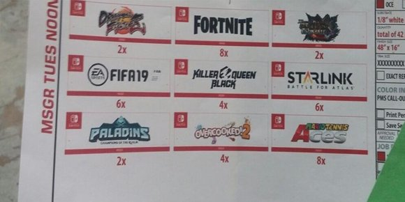 «Fortnite», «Paladins», «Dragon Ball FighterZ» og «Overcooked 2» på vei til Switch, ifølge lekket bilde