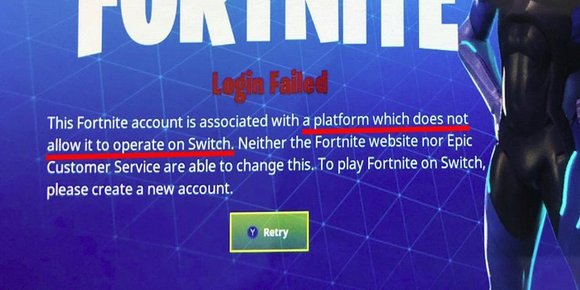 Switch-eiere får ikke logget inn på «Fortnite» dersom kontoen har blitt brukt på PlayStation