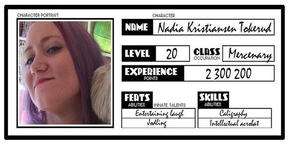 Karakterbygging med Nadia Kristiansen Tokerud
