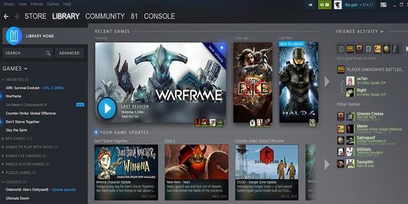 Pusser opp Steam
