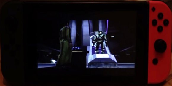 Her kjører «Halo» på Switch