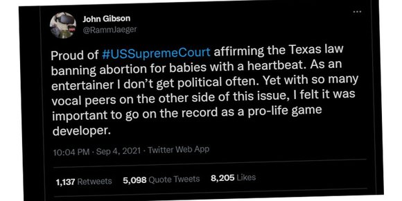 Kutter alt samarbeid med utgiver etter åpen støtte av ny abortlov i Texas