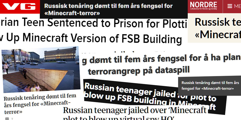 Nei, en tenåring ble ikke dømt til fengsel for «Minecraft-terror»